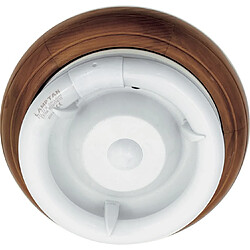 Plafonnier rond CIRCE 1xG10q T9 circ. H9xP.28cm Marron/Noyer