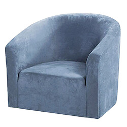 Acheter Housse De Canapé De Couleur Unie Housse De Chaise De Baignoire Housse De Canapé élastique Antidérapante Bleu Clair