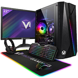 Vibox I-30 PC Gamer Vibox I-30 PC Gamer - 22" Écran Pack - Quad Core AMD Ryzen 3200G Processeur 4GHz - Radeon Vega 8 Graphique - 16Go RAM - 480Go SSD - Windows 11 - WiFi