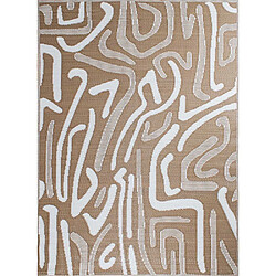 Avis Jardindeco Tapis extérieur en polypropylène Spargi 1741 beige 150 x 220 cm.