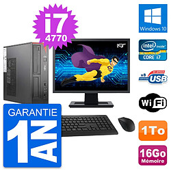 PC Fujitsu E520 DT Ecran 19" Intel i7-4770 RAM 16Go Disque 1To Windows 10 Wifi · Occasion 