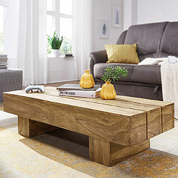 Mes Table basse 120x45x30 cm en acacia massif - RAFFY