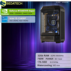 Sedatech PC Gamer Pro Tower • Intel i5-13400F • RTX4070Ti Super • 32Go DDR5 • 1To SSD M.2 • sans OS