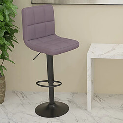 vidaXL Tabouret de bar Taupe Tissu 