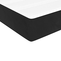 Acheter vidaXL Matelas de lit à ressorts ensachés noir 120x210x20 cm velours