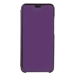 Etui en PU surface du miroir violet foncé pour votre Huawei P20 Lite/Nova 3e 