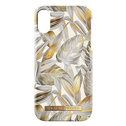 Coque iPhone X et XS Résistante Magnétique Platinum Leaves Ideal of Sweden 