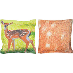 Esschert Design Coussin extérieur imperméable daim 41,5 x 41,5 x 10 cm.