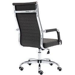 Avis Decoshop26 Fauteuil de bureau sur roulettes confortable hauteur réglable en tissu gris cadre métal chromé BUR10577