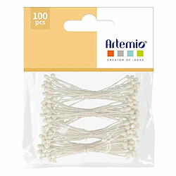 Artemio 100 étamines blanches 6 cm