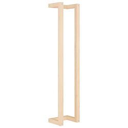 Maison Chic Porte-serviette mural,Étagère pour serviettes,Barre porte-serviett pour salle de bain 23x18x110 cm Bois de pin massif -GKD13058