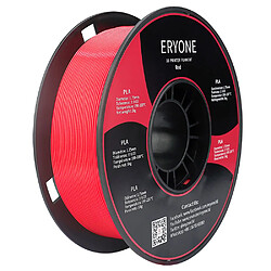 None Filament PLA ERYONE pour imprimante 3D 1,75 mm Tolérance 0,03 mm 1 kg (2,2 lb)/bobine - Rouge