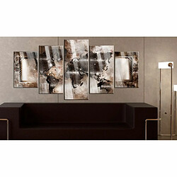 Paris Prix Tableau sur Verre Acrylique Platinum Map 100 x 200 cm