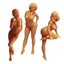 les gens de la scène figure 3PCS 1:64 Échelle Mini People Figure Spice Girl Scene Railway Layouts