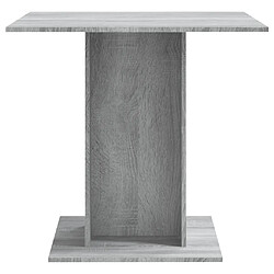 Avis vidaXL Table à dîner Sonoma gris 80x80x75 cm Bois d'ingénierie