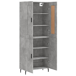 Acheter Maison Chic Buffet,Meuble de Rangement,commode pour salon,Cuisine Gris béton 69,5x34x180 cm Bois d'ingénierie -MN56783