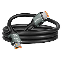 Câble HDMI 2.1 Ultra HD Résolution 8K / 60Hz Longueur 1m LinQ Noir