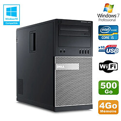 PC Tour Dell Optiplex 7010 Core I5-3470 3.2Ghz 4Go Disque 500Go DVD WIFI Win 7 - Occasion