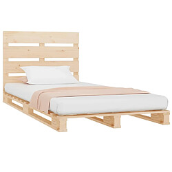 Avis vidaXL Cadre de lit sans matelas 90x200 cm bois de pin massif