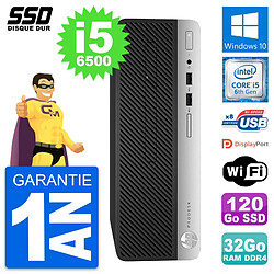 PC HP ProDesk 400 G4 SFF Intel Core i5-6500 RAM 32Go SSD 120Go Windows 10 Wifi · Occasion 