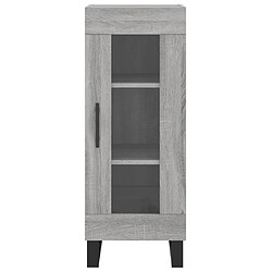 Maison Chic Buffet,Meuble de Rangement,commode pour salon,Cuisine Sonoma gris 34,5x34x90 cm Bois d'ingénierie -MN87986 pas cher