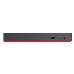 Lenovo 40AN0135EU station d'accueil Avec fil Thunderbolt 3 Noir, Rouge