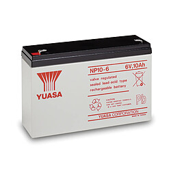 batterie au plomb - 6 volts - 10 ah - yuasa np10-6 