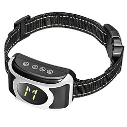 Collier De Dressage De Choc Pour Chien Dispositif Anti-aboiements Rechargeable étanche Argent