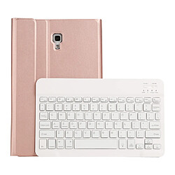 Wewoo ST590S Bluetooth 3.0 Texture de laine fine Cuir PU ABS Détachable Sept Étoiles Rétroéclairage Clavier pour Samsung Galaxy Tab A 10.5 pouces T590 / T595avec fente stylo et support Or Rose 