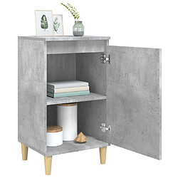 Acheter Maison Chic Lot de 2 Tables de chevet,Table de nuit,Table d'appoint pour salon gris béton 40x35x70 cm bois d'ingénierie -MN77583