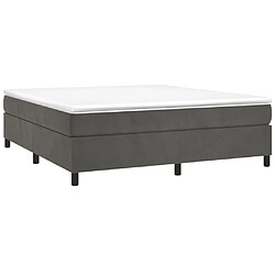 Avis Sommier à lattes,Cadre à lattes de lit pour Adulte Gris foncé 200x200 cm Velours -MN56860