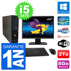 PC Fujitsu E910 DT Ecran 22" Intel i5-3470 RAM 8Go Disque 2To Windows 10 Wifi - Occasion