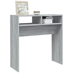 Avis vidaXL Table console Sonoma gris 78x30x80 cm Bois d'ingénierie