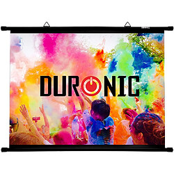 Duronic BPS60 /43 Ecran de projection avec barres et crochets pour vidéoprojecteur – Toile de 60 pouces