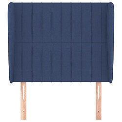 Avis Maison Chic Tête de lit scandinave avec oreilles,meuble de chambre Bleu 83x23x118/128 cm Tissu -MN67545