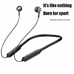 Avis Casque De Sport Sans Fil Suspendu Cou Son Haute Définition Compatible Bluetooth Écouteur Gb04 Pour Noir