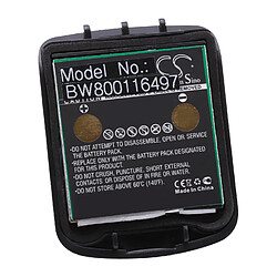 vhbw Li-Ion batterie 700mAh (3.7V) couvercle de fermeture noir pour combiné téléphonique téléphone fixe Tenovis Integral D4 