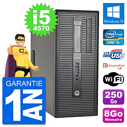 PC Tour HP ProDesk 600 G1 Intel i5-4570 RAM 8Go Disque Dur 250Go Windows 10 Wifi - Occasion