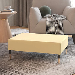 vidaXL Repose-pied Crème 78x56x32 cm Velours