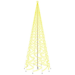 vidaXL Sapin de Noël avec piquet Blanc chaud 3000 LED 800 cm