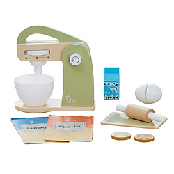 Batteur pâtisserie 10 accessoires de dinette enfant garçon fille Teamson Kids vert TK-W00007 