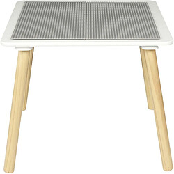 The Home Deco Kids Table d'activité enfant compatible briques de construction.