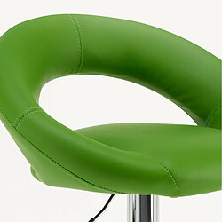 Superstool Tabouret haut bar cuisine fixe pivotant réglable en hauteur avec repose-pieds Chicago, Couleur: Vert pas cher