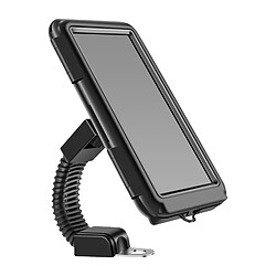 Support Moto pour Téléphone Fixation Rétroviseur Étui Étanche Tactile LinQ Noir 