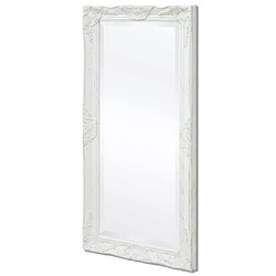 Acheter Maison Chic Miroir mural style baroque | Miroir Décoration pour Maison Salle de Bain 100x50 cm blanc -GKD27208