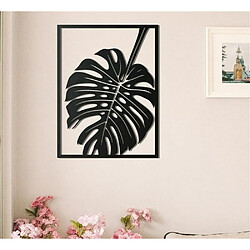 DEKORY Monstera Décoration Murale en métal - 37x50 cm Monstera Décoration Murale en métal, Feuille Palmier Décoration d'Intérieur Art Mural - 37x50 cm