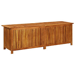 Acheter Helloshop26 Coffre boîte meuble de jardin rangement 175 x 50 x 58 cm bois d'acacia solide 02_0013013