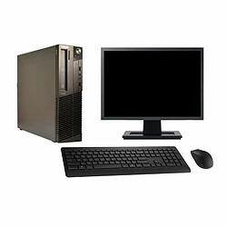 PC Lenovo M82 SFF Ecran 27" Intel i3-3220 RAM 16Go Disque 250Go Windows 10 Wifi - Occasion