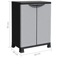 vidaXL Armoire en plastique 68x39x92 cm pas cher