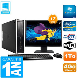 PC HP Compaq Pro 6300 SFF I7-3770 4Go 1To Graveur DVD Wifi W7 Ecran 19" · Occasion 